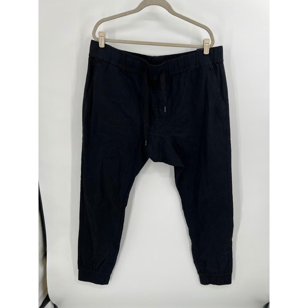Southpole Flex Black Jogger Pants Mens 3XB NWT Elastic Waist Drawstring